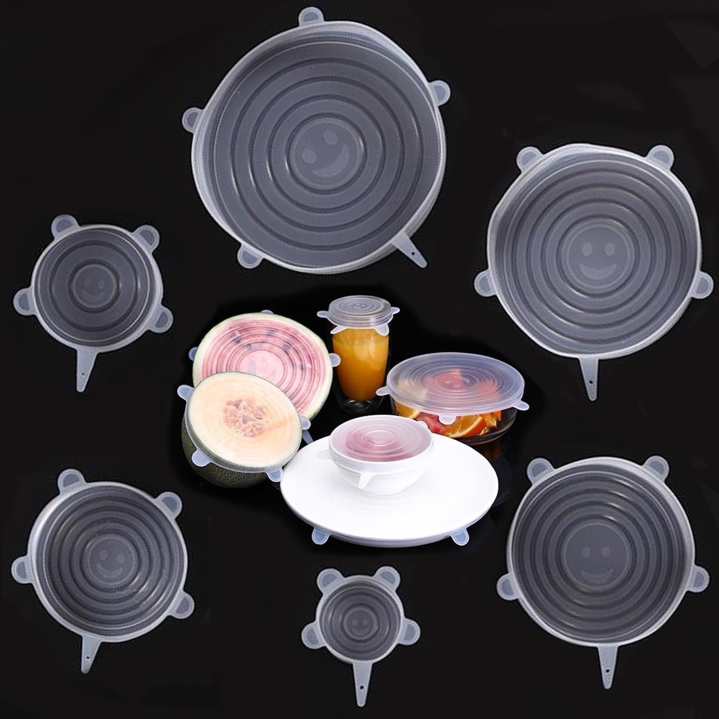smartcook™ Silikon Stretch Deckel (6er Set)