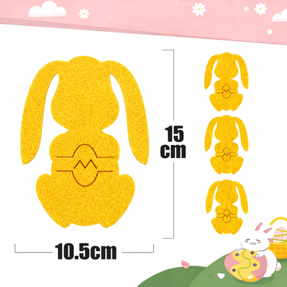 smartcook™ Filz Hasen Besteckhalter Set – Oster Tischdeko für Teller - Ostern