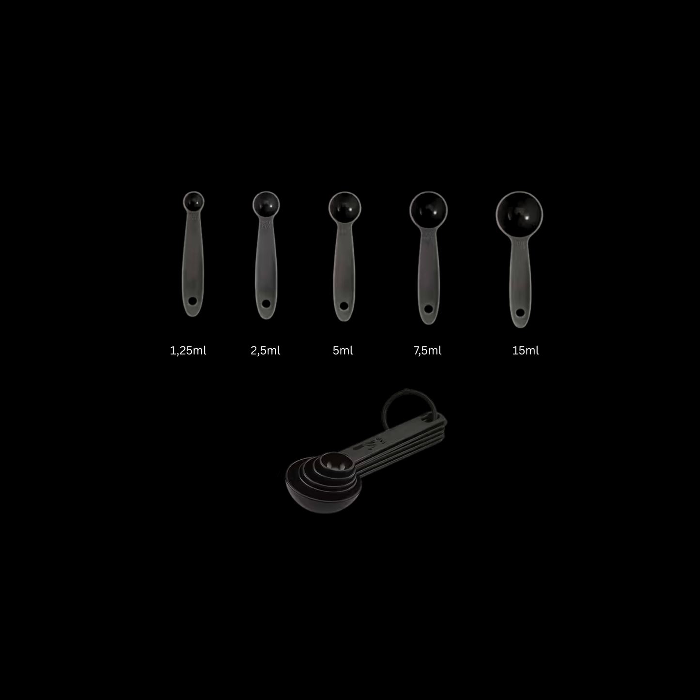 smartcook™ Messlöffel Set (5-teillig) - Präzise & Effizient