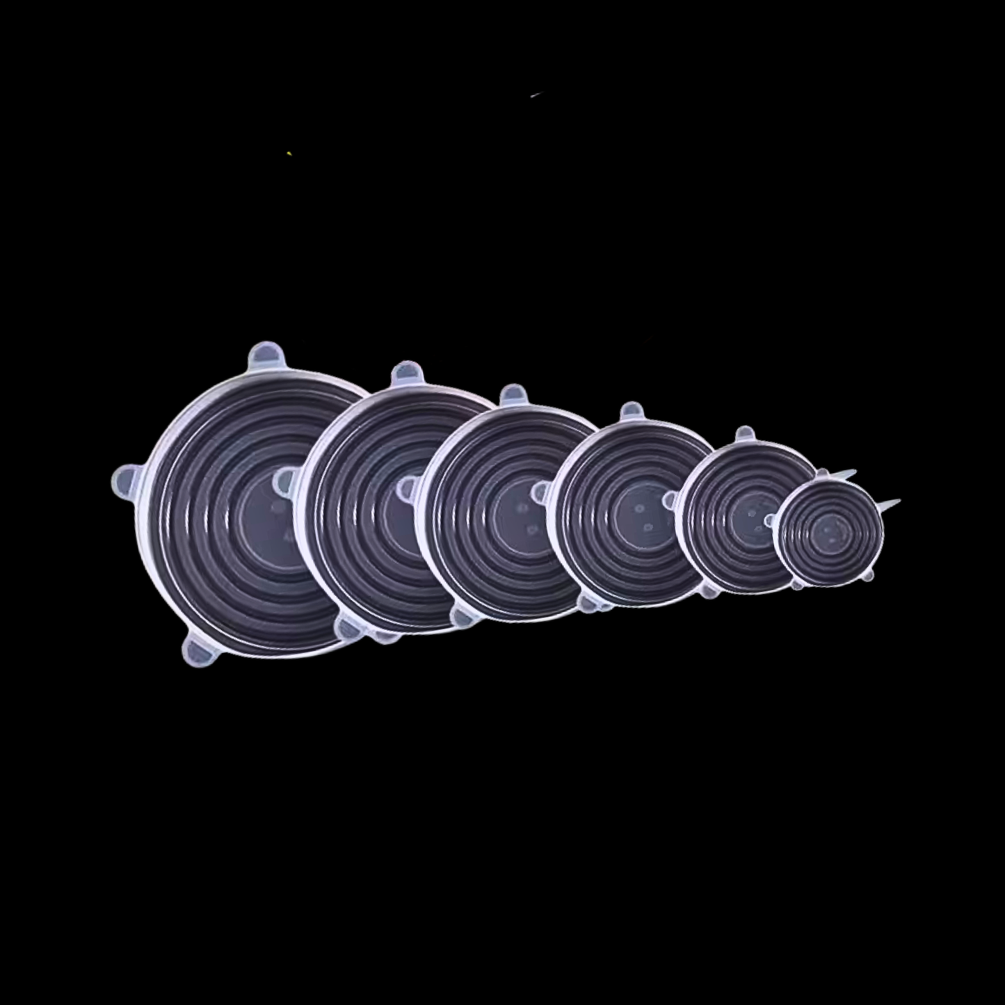 smartcook™ Silikon Stretch Deckel (6er Set) - Für Töpfe, Schüsseln etc.