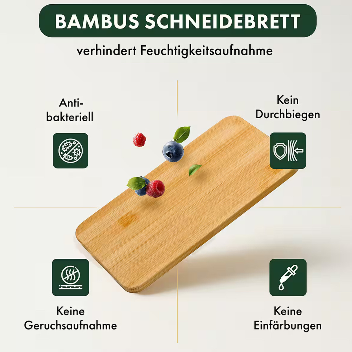 smartcook™ Premium Schneidebrett - Bambus