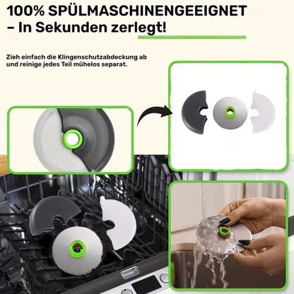 smartcook™ Edelstahl Pizzaschneider mit Abdeckung