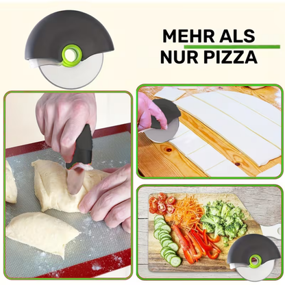 smartcook™ Edelstahl Pizzaschneider mit Abdeckung