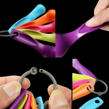 smartcook™ Mehrfarbiges Messlöffel Set (5-teillig) - Präzise & Effizient