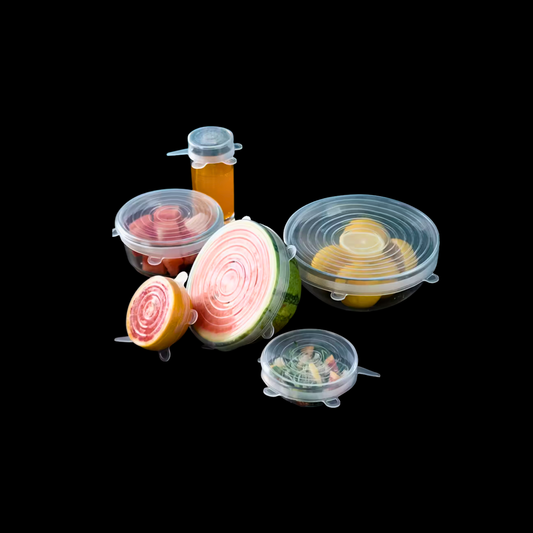 smartcook™ Silikon Stretch Deckel (6er Set) - Für Töpfe, Schüsseln etc.