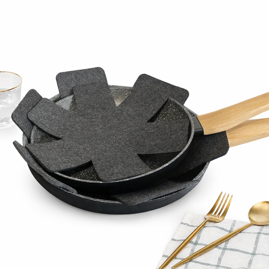 smartcook™ Filz Pfannenschoner (3er Set)- Kratzschutz & Stoßschutz