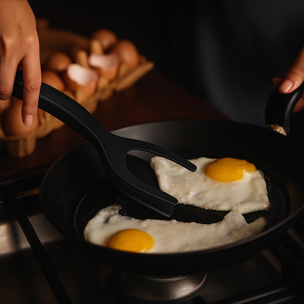 smartcook™ 2-in-1 Multifunktionale Küchenzange - Antihaft & Kratzfrei