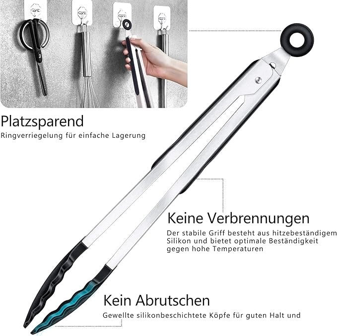 smartcook™ Premium Küchenzange aus Edelstahl