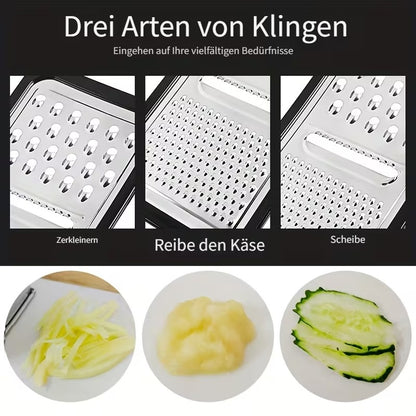 smartcook™ Premium Küchenreibe 3 in 1 Edelstahl - multifunktional
