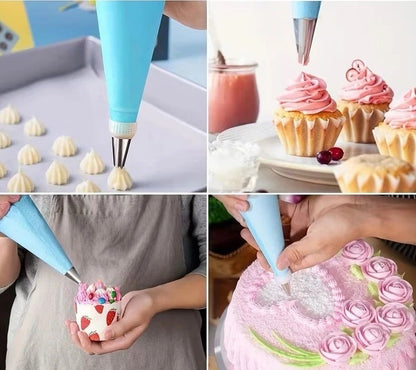 smartcook™ 21-teiliges Edelstahl Kuchendekorationswerkzeug Set - zum Backen etc.