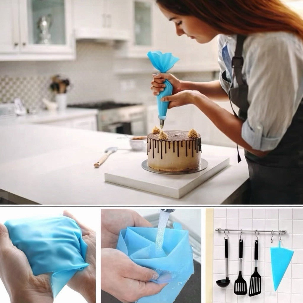 smartcook™ 21-teiliges Edelstahl Kuchendekorationswerkzeug Set - zum Backen etc.