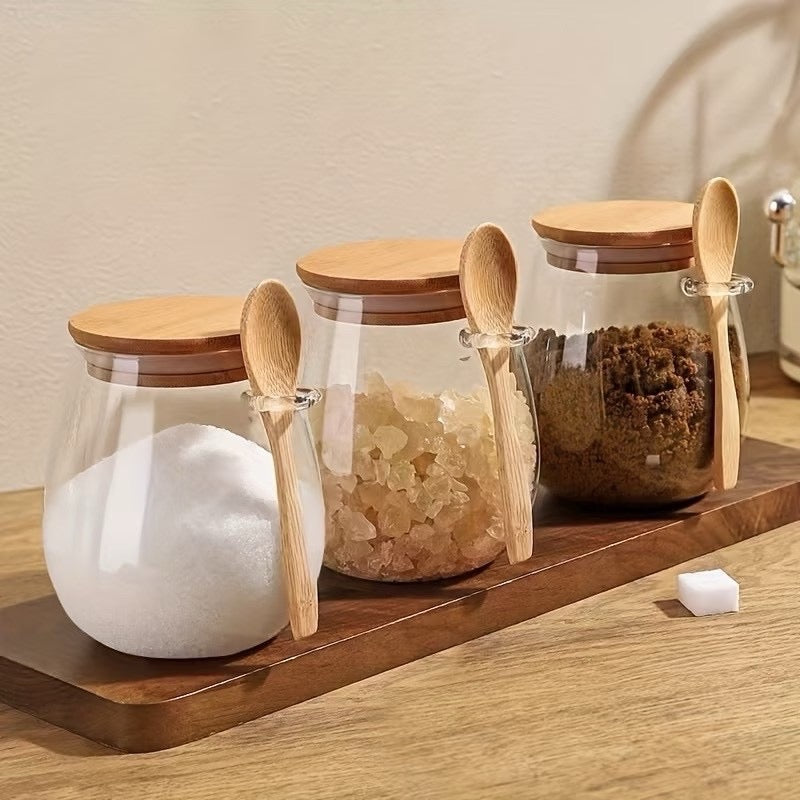 smartcook™ Multifunktions Vorratsglas mit Holzlöffel