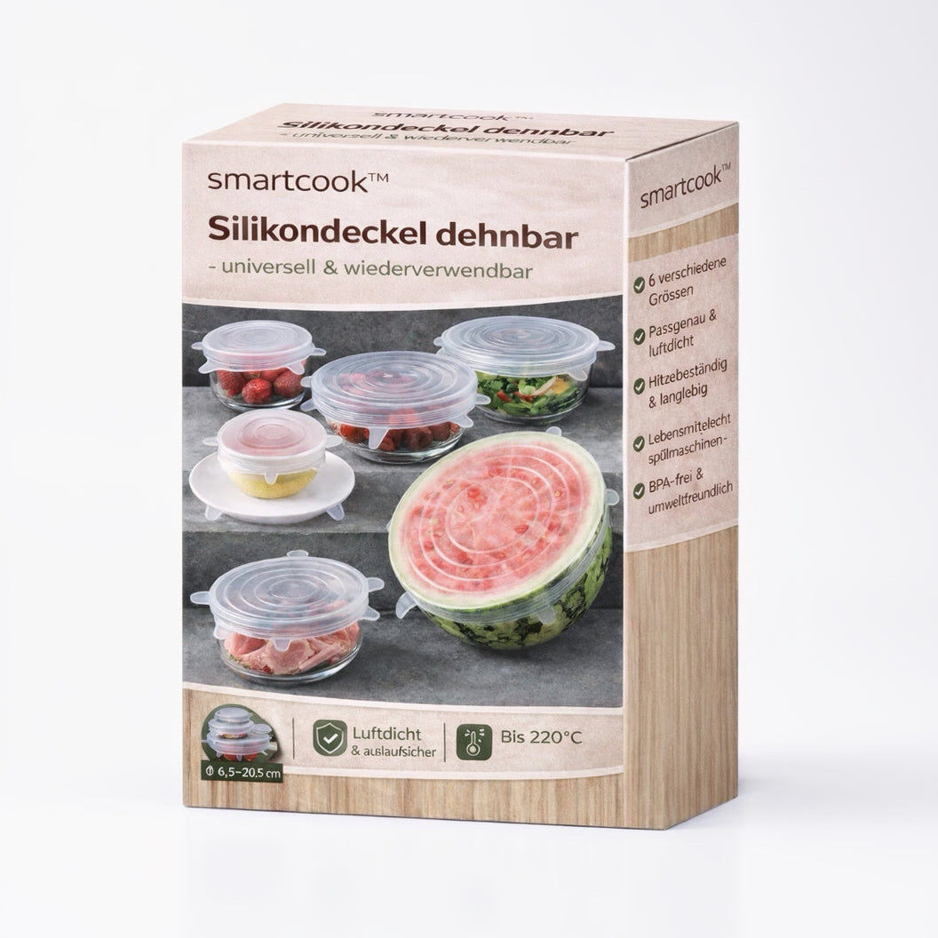 smartcook™ Silikon Stretch Deckel (6er Set)