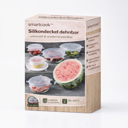 smartcook™ Silikon Stretch Deckel (6er Set)
