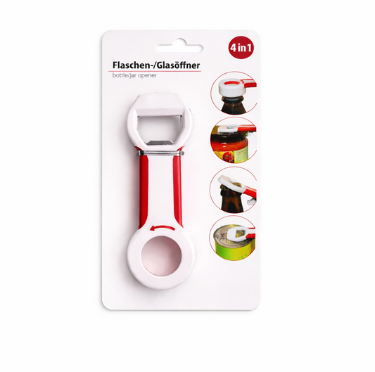 smartcook™Universal-Flaschenöffner, Multi-Öffner, Deckelöffnerr, 4 in 1 Allzweck