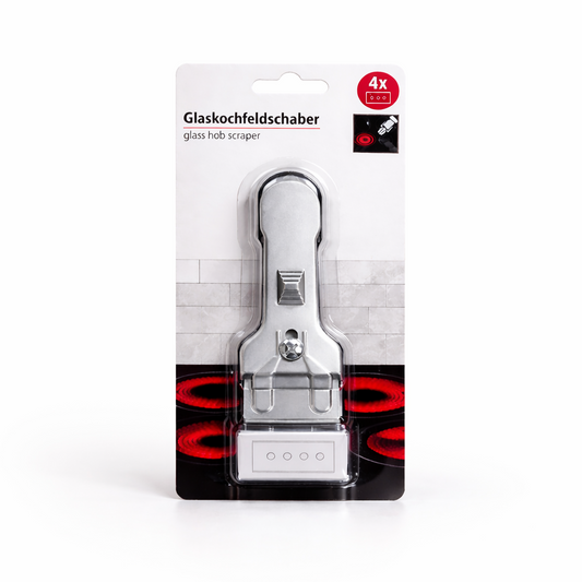 smartcook™ Ceranfeld Schaber - Herd Reinigung, Kratzerfrei - Ersatzklingen inkl.