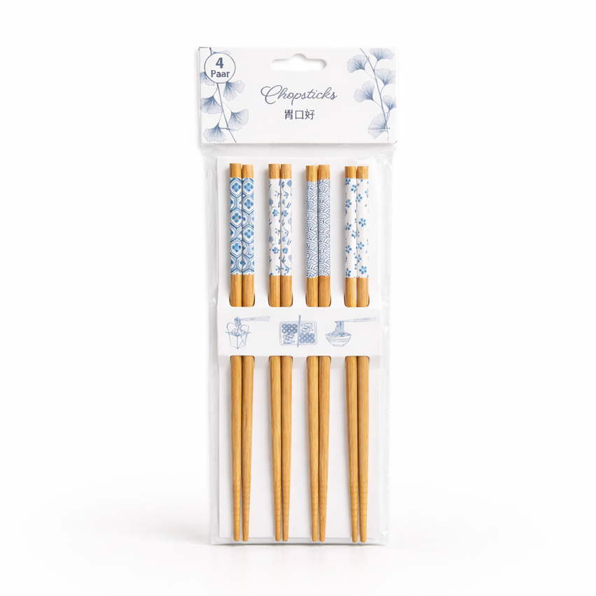 Smartcook™ Bambus Essstäbchen (4er Set)
