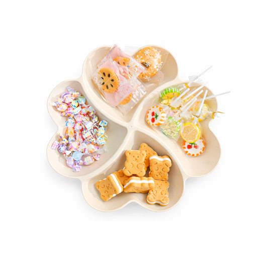 smartcook™ Snackplatte mit 4 Fächern – Servierplatte für Snacks & Dips